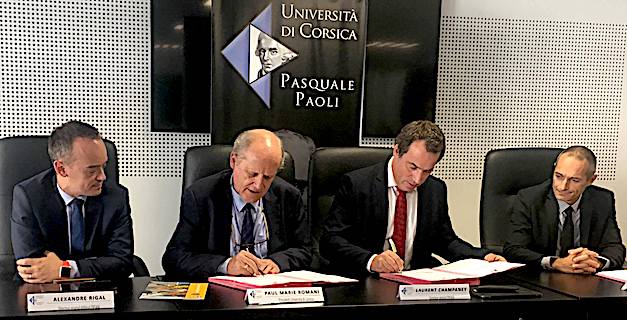 Signature partenariat Université Corse